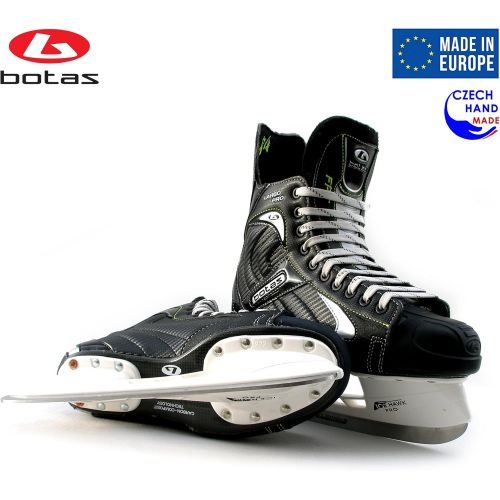  [아마존베스트]Botas - Largo 571 PRO - Mens Ice Hockey Skates | Made in Europe (Czech Republic) | Color: Black