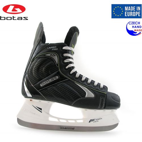  [아마존베스트]Botas - Largo 571 PRO - Mens Ice Hockey Skates | Made in Europe (Czech Republic) | Color: Black