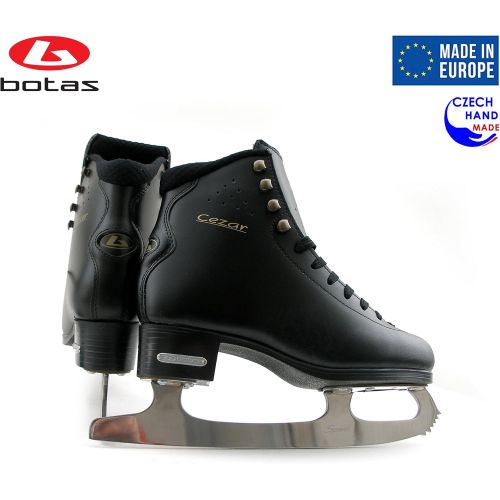  Botas - Model: Cindy/CEZAR/Made in Europe (Czech Republic) / Ice Skates/Women, Girls, Men, Boys, Kids/Leather/Stretchy Cuff/Spirit Blades