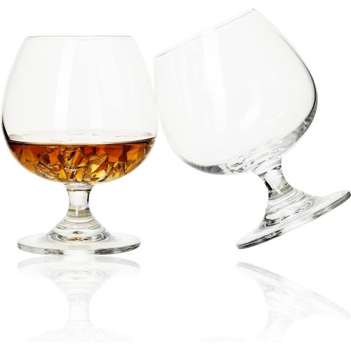  [아마존베스트]Whiskey Cognac Snifter 2 Pieces - 13.5 Ounce (400 ml) Small Crystal Brandy Glasses - Good for Bourbon Spirit Beer Drink, BE031, by BothEarn