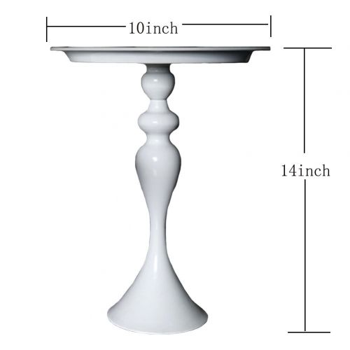  Cake Display, Botitu 8 inch White Decorative Wedding Cupcake Stand with Pedestal for Birthday Party Dessert Stand and Tray, Perfect for Showing Brownies, Macrons and Muffins Cake P