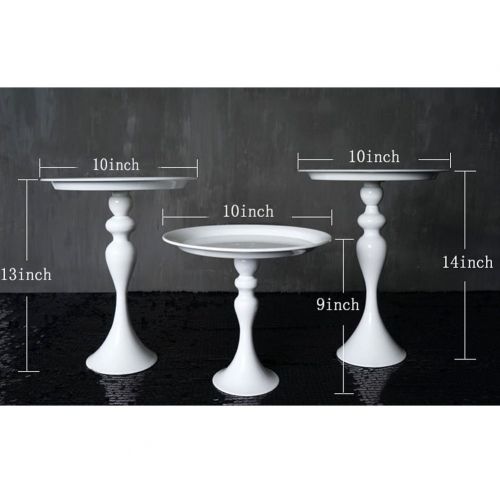  Cake Display, Botitu 8 inch White Decorative Wedding Cupcake Stand with Pedestal for Birthday Party Dessert Stand and Tray, Perfect for Showing Brownies, Macrons and Muffins Cake P