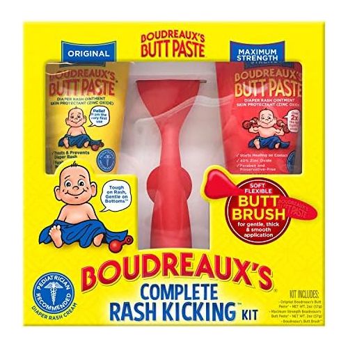  [아마존베스트]Boudreauxs Butt Paste Rash Kicking Kit | Diaper Rash Ointments & Diaper Cream Applicator