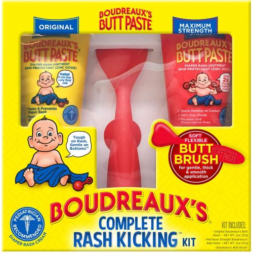  [아마존베스트]Boudreauxs Butt Paste Rash Kicking Kit | Diaper Rash Ointments & Diaper Cream Applicator