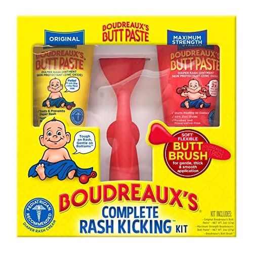  Boudreauxs Butt Paste Rash Kicking Kit, Diaper Rash Ointments & Diaper Cream Applicator