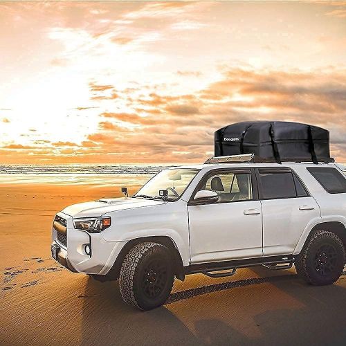  Bundle Items:BougeRV Car Roof Rack Cross Bars for 2020-2021 Toyota Highlander XLE XSE Limited Platinum Hybrid with Side Rails + BougeRV 15 Cubic Feet Rooftop Cargo Carrier Bag