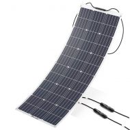 BougeRV ALLPOWERS 100W 18V 12V Flexible Solar Panel Charger Monocrystalline Lightweight Solar Module Kit with MC4 Connector Charging for RV Boat Cabin Tent Car - Updated