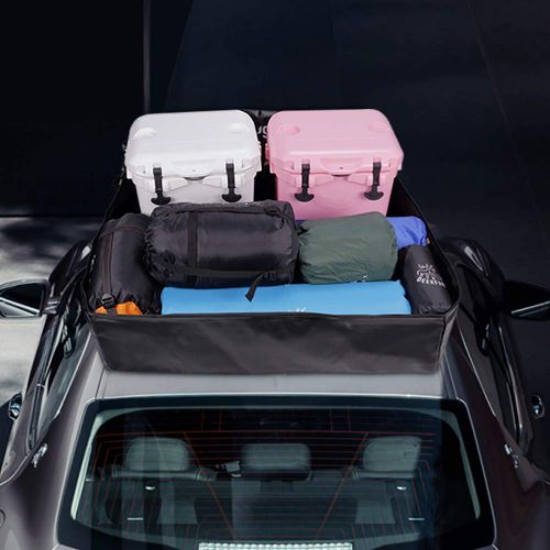  BougeRV Roof Top Cargo Carrier Bag Waterproof Car Roof Bag Rooftop Cargo Luggage Bag Travel Storage Box for Jeep Car Truck SUV (15 Cubic Feet)