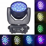 Boulder 19x15W Zoom Beam Wash Moving Head Light for Stage Lighting Effect with RGBW 4in1 LED and DMX Control Dj Disco and Nightclub