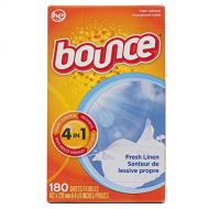 Bounce Fabric Softener Dryer Sheets 4 in 1 Fresh Linen - 1080 Sheets (6 Pk x 180 Sheets)