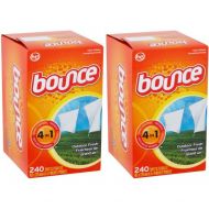 Bounce Fabric Softener Sheets, Outdoor Fresh, 240 Count - Pack of 2