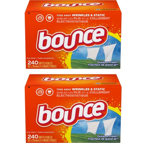  Bounce Fabric Softener Sheets, Outdoor Fresh, 240 Count, 2-Pack