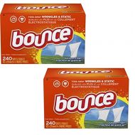 Bounce Fabric Softener Sheets, Outdoor Fresh, 240 Count (2 Pack(240 Count))