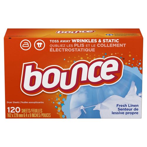  Bounce Fabric Softener Dryer Sheets, Fresh Linen, 120 Count(Pack of 3)