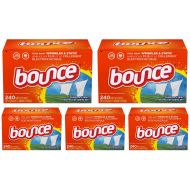 Bounce Fabric Softener and Dryer Sheets, Outdoor Fresh, 240 Count (5 Pack)