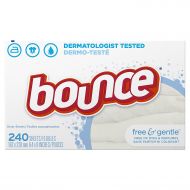 Bounce B Bounce Fabric Softener Sheets, Free & Gentle, 240 Count - Pack of 5