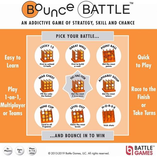  [아마존베스트]Bounce Battle Game Set - an Addictive Game of Strategy, Skill & Chance