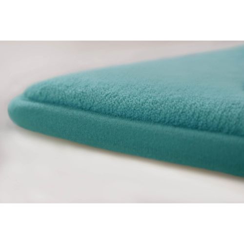  Bounce Comfort Faymore Extra Thick Premium Plush 2 Piece Memory Foam Bath Mat Set with BounceComfort Technology, 20 x 34 Marine Blue