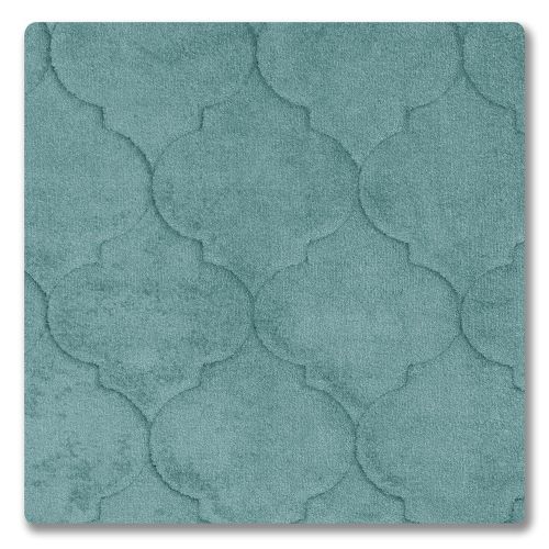  Bounce Comfort Faymore Extra Thick Premium Plush 2 Piece Memory Foam Bath Mat Set with BounceComfort Technology, 20 x 34 Marine Blue