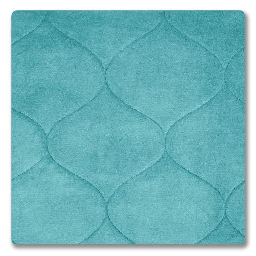  Bounce Comfort Palace Extra Thick Premium Plush 2 Piece Memory Foam Bath Mat Set with BounceComfort Technology, 20 x 34 Turquoise