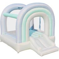 Bounceland Daydreamer Mist Bounce House [No Blower], Pastel Bouncer with Slide, 8.9 ft L x 7.2 ft W x 6.7 ft H, Basketball Hoop, 30 Pastel Plastic Balls, Trendy Bouncer for Kids