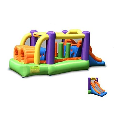  [아마존베스트]Bounceland Bounce House Inflatable Bouncer Obstacle Pro-Racer Combo Slides