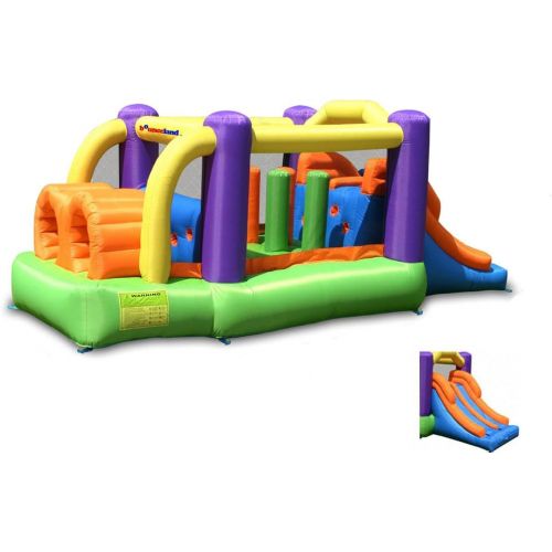  [아마존베스트]Bounceland Bounce House Inflatable Bouncer Obstacle Pro-Racer Combo Slides