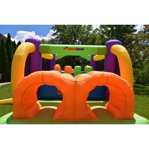  [아마존베스트]Bounceland Bounce House Inflatable Bouncer Obstacle Pro-Racer Combo Slides