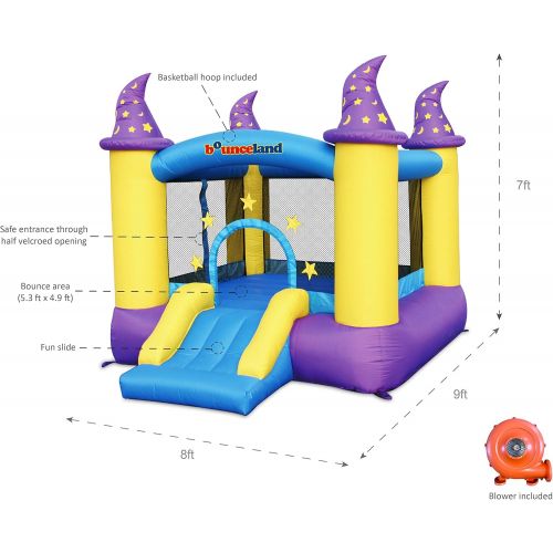  Bounceland Wizard Inflatable Bounce House Bouncer