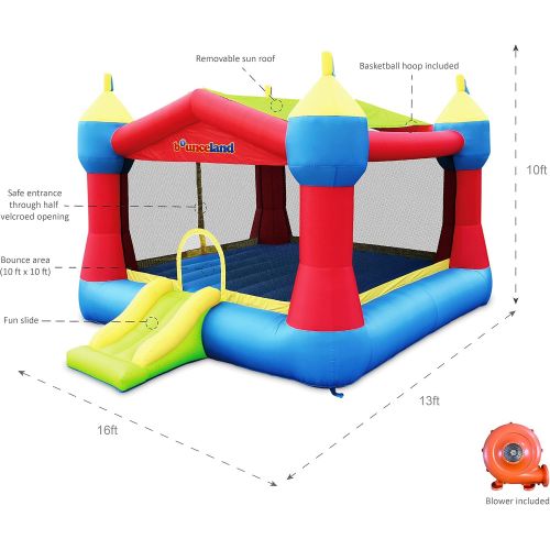  Bounceland Inflatable Party Castle Bounce House Bouncer