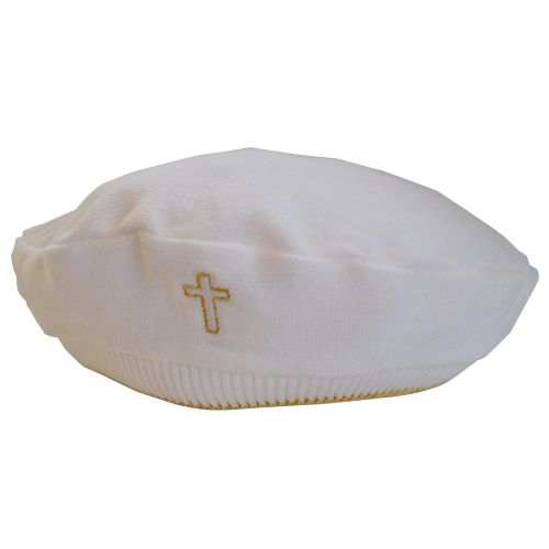  Boutique Collection Baby Christening Longall with Hat - Cross Detail