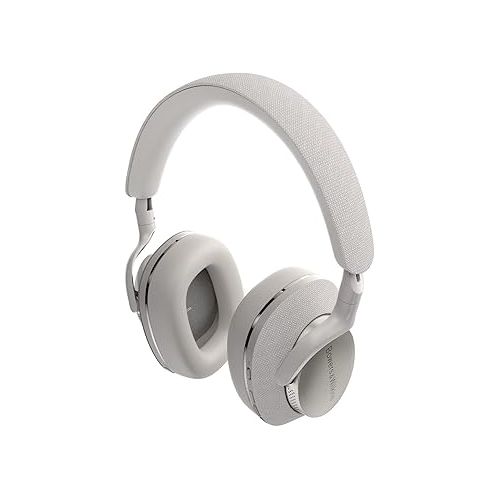  Bowers & Wilkins Px7 S2 Over-Ear Headphones - Advanced Noise Cancellation, Technical Fabrics, 30-Hour Battery Life, 15-Min Quick Charging, Grey