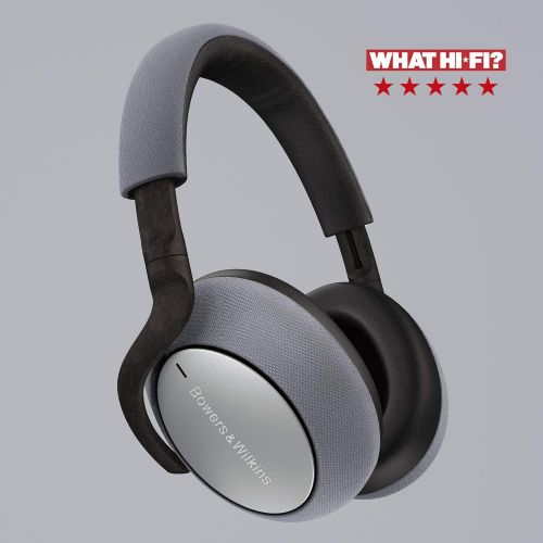  Bowers & Wilkins PX7 Over Ear Wireless Bluetooth Headphone, Adaptive Noise Cancelling - Silver