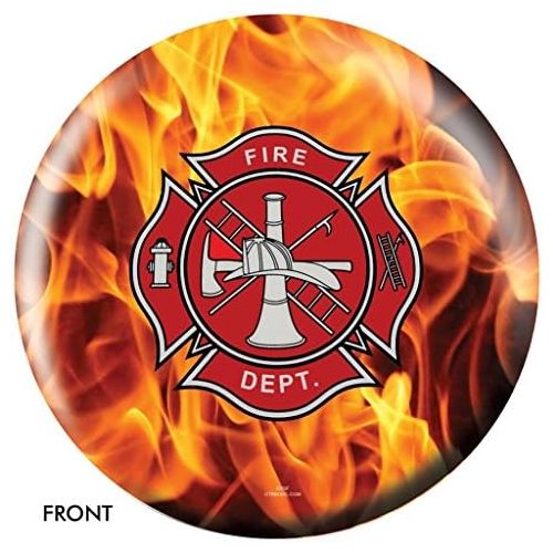  Bowlerstore Products Fire Department Yellow Fire Bowling Ball