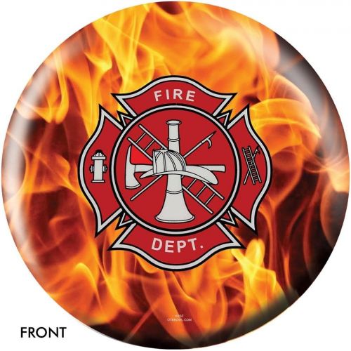  Bowlerstore Products Fire Department Yellow Fire Bowling Ball