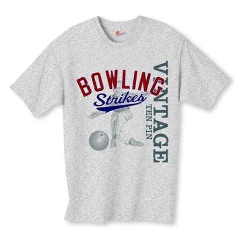  Bowlerstore Products Bowling Strikes Vintage T-Shirt