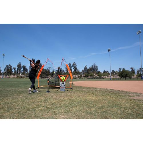  Bownet PROMAG Adjustable Pro Model Batting Tee for Softball and Baseball, Mesh Top - Heavy Duty, Durable Youth Softball and Baseball Hitting Tee for Men (22-42 Tall, Black)