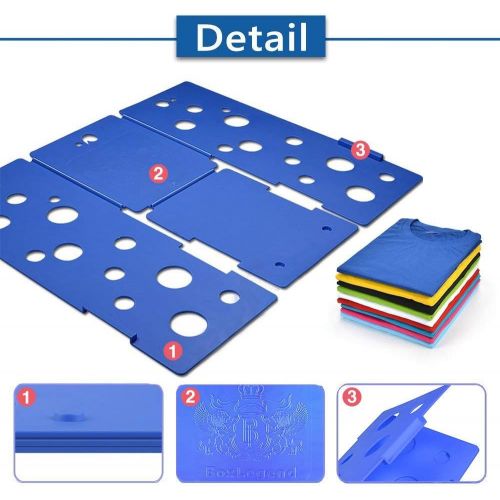  [아마존 핫딜] [아마존핫딜]BoxLegend V3 shirt folding board t shirts folder easy and fast For kid to fold Clothes folding boards Laundry folders flipfold 4mm