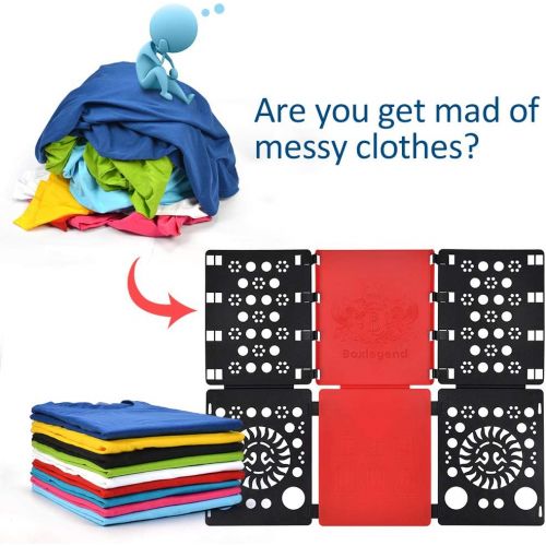  [아마존핫딜][아마존 핫딜] BoxLegend V2-Plus Shirt Folding Board t Shirts Clothes Folder Durable Plastic Laundry folders Folding Boards flipfold