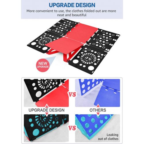  [아마존핫딜][아마존 핫딜] BoxLegend V2-Plus Shirt Folding Board t Shirts Clothes Folder Durable Plastic Laundry folders Folding Boards flipfold