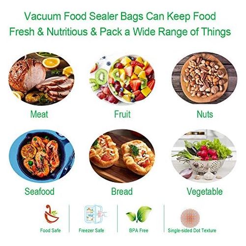  [아마존베스트]BoxLegend Professional Vacuum Bags 15 x 25 cm / 100 Bags 210 Microns for All Vacuum Seals & Food Vacuum Sealer BPA-Free Boilable Sous Vide Freezer Bags Reusable