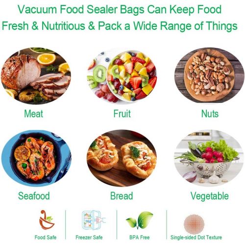  [아마존베스트]BoxLegend Professional Vacuum Bags 15 x 25 cm / 100 Bags 210 Microns for All Vacuum Seals & Food Vacuum Sealer BPA-Free Boilable Sous Vide Freezer Bags Reusable