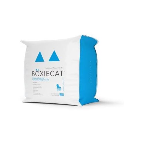  Boxiecat 28 Lb Scent-Free Premium Clumping Clay Cat Litter, 3 Pack