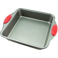 Cake Pan | Non-Stick Steel 8-Inch Square Baking Pan by Boxiki Kitchen | Durable, Convenient, Premium Quality No-Stick Baking Mold Cookware | Brownie Pan 8” x 8” x 2”