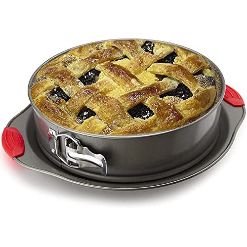  Non-Stick Springform Pan 10 inch. Professional Quality Pans Series/Spring Form/Cheesecake Baking Mold. Leakproof Cake Pan With Silicone Handles: Kitchen & Dining