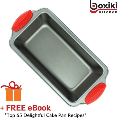  [아마존베스트]Boxiki Kitchen Loaf Pan- Premium Non-Stick Steel 8.5-Inch Loaf Pan | Professional No-Stick Bakeware for Baking Banana Bread, Meatloaf, Pound Cake | 8.5” x 4.5” x 2.75”, with Silico