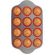 [아마존베스트]Silicone Muffin Pan With Steel Frame, 12 Cups Full Size | Professional Non-Stick Baking Molds by Boxiki Kitchen | BPA-Free Bakeware | Silicone 12 Cup Muffin Mold