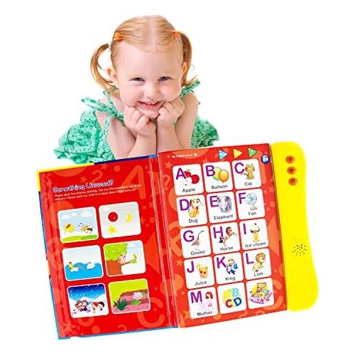  [아마존베스트]ABC Sound Book for Children. English Letters & Words Learning Book, Fun Educational Toys. Activities With Numbers, Shapes, Colors and Animals for Toddlers. Gift for Girls and Boys: