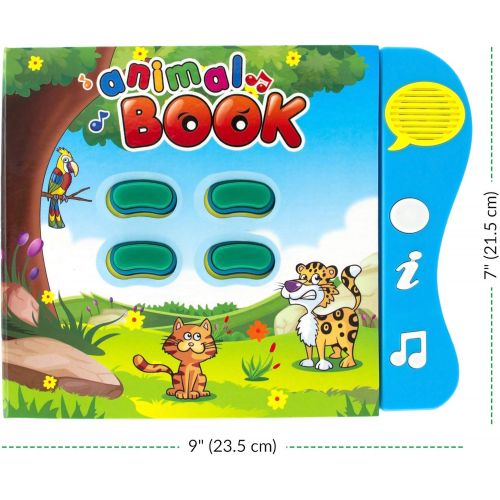  Boxiki kids Animal Sound Book for Toddler - Children Educational Toys for 1,2,3 Years Old with Animal Sounds and Games. Preschool Learning Toys & Interactive Books for Toddlers wit