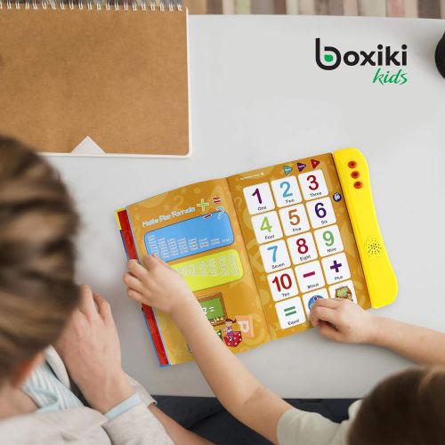  Boxiki kids ABC Sound Book for Children. English Letters & Words learning toys for 3 year old Girls & Boys, Fun Educational Toys. Activities With Numbers, Shapes, Colors & Animals, Interactive